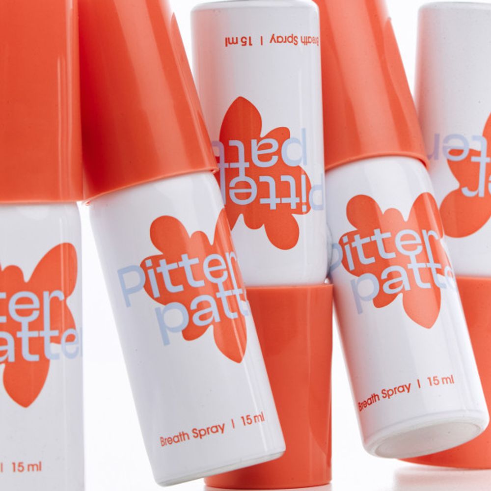 PITTERPATTER Breath Spray 15ml 2EA / 4EA – Fights Odor at the Source | 1000ppm Lactic Acid Bacteria | 3000ppm Xylitol | Swallow-Safe & Long-Lasting Moisture _ Made in KOREA